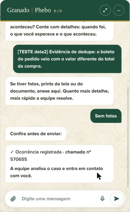 Primeira ocorrência registrada